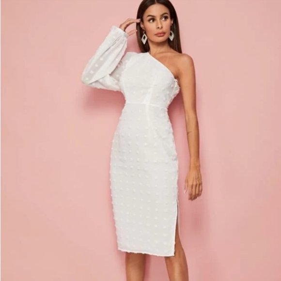 SHEIN White off the shoulder dress size large - Picture 3 of 6